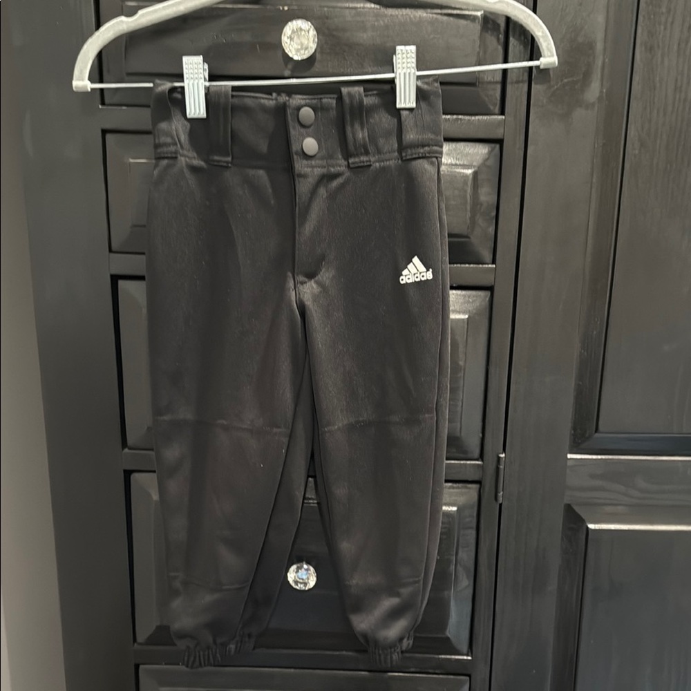 Adidas Black Baseball pants with Elastic Waistband